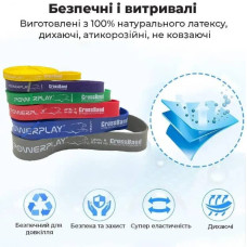 Резина для тренувань PowerPlay Level 2 (14-23 кг) фіолетовий, код: PP_4115_Purple_(14-23kg)