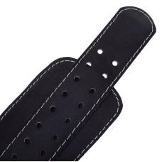 Пояс атлетичний шкіряний Zelart ширина 15см чорний SB-165350-S52