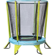 Батут Hudora Safety з внутрішньою сіткою 4.5 футів 140 см, блакитно-зелений, код: 3062-IN