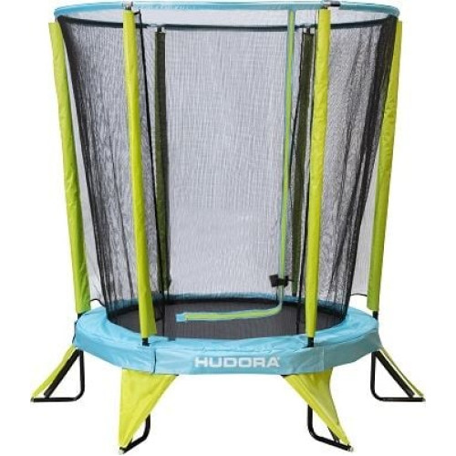 Батут Hudora Safety з внутрішньою сіткою 4.5 футів 140 см, блакитно-зелений, код: 3062-IN