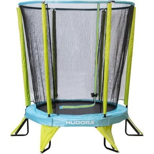 Батут Hudora Safety з внутрішньою сіткою 4.5 футів 140 см, блакитно-зелений, код: 3062-IN