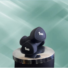 Гантелі з уретановим покриттям Generation Fitness FF51D6C-1kg 2x1 кг, чорний, код: 523014-AX