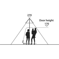 Намет восьмимісний EasyCamp Moonlight Tipi Grey (120381), код: 929575-SVA