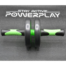 Колесо для преса подвійне PowerPlay Dual-Core Ab Wheel чорний-зелений, код: PP_4327_Black/Green