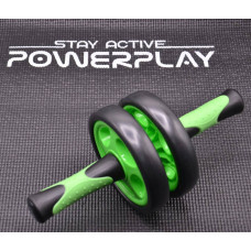 Колесо для преса подвійне PowerPlay Dual-Core Ab Wheel чорний-зелений, код: PP_4327_Black/Green