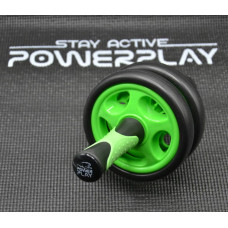 Колесо для преса подвійне PowerPlay Dual-Core Ab Wheel чорний-зелений, код: PP_4327_Black/Green