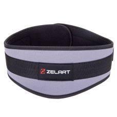 Пояс атлетичний посилений регульований Zelart XL сірий, код: SB-165459_XL
