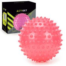 М'яч для пілатесу, йоги, реабілітації Actiget 20 см масажний Pink, код: ACT0151