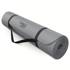 Килимок для йоги Trex Sport TX-019NGM NBR 1см 190х80 сірий,код: 5902308231894