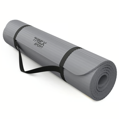 Килимок для йоги Trex Sport TX-019NGM NBR 1см 190х80 сірий,код: 5902308231894