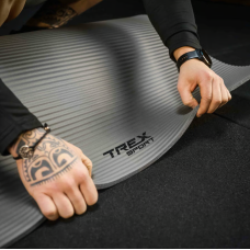 Килимок для йоги Trex Sport TX-019NGM NBR 1см 190х80 сірий,код: 5902308231894