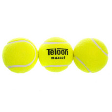 М'яч для великого тенісу Teloon Mascot 3шт, салатовий, код: T801P3-S52