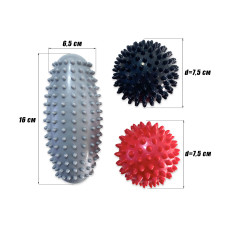Набір для масажу та МФР EasyFit PVC Set-1 у сумочці, код: EF-7183-EF