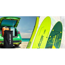 Надувна SUP дошка Thunder Cyber з веслом 3200х760х150 мм, жовтий-зелений, код: SUP-CYBER