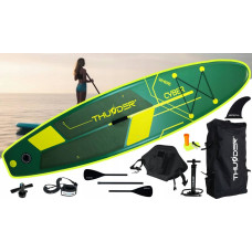 Надувна SUP дошка Thunder Cyber з веслом 3200х760х150 мм, жовтий-зелений, код: SUP-CYBER