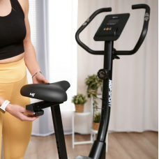 Велотренажер Hop-Sport HS-4000H Grant чорно-золотистий, код: 5902308237438