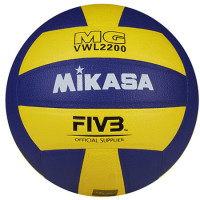 М"яч волейбольний Mikasa №5 (Replika), жовтий-білий, код: VWL2200-WS