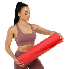 Килимок для фітнесу та йоги FitGo 1730х610х6 мм, кораловий, код: FI-8724_K
