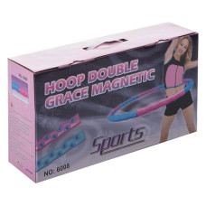 Обруч масажний FitGo Hula Hoop Double Grace Magnetic 1050 мм, код: JS-6008