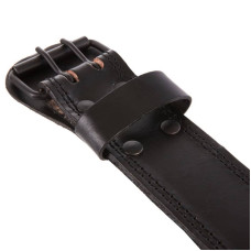 Пояс атлетичний шкіряний Zelart L чорний, код: VL-3341_L
