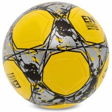 М'яч футбольний LI-Ning №5, жовтий-сірий, код: LFQK679-2-S52