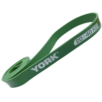 Резинка для фітнесу York 20-40кг - 2080x32x4,5 мм, зелений, код: 0014961805048