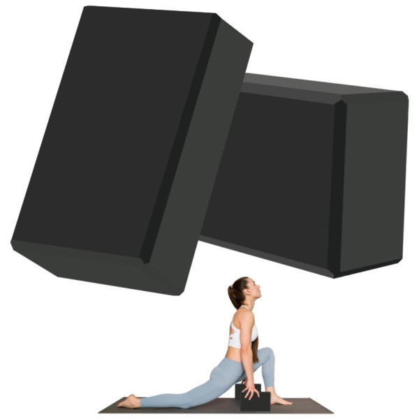 Блок для йоги Generation Fitness FF22E1 black (чорний), код: 523492-FS