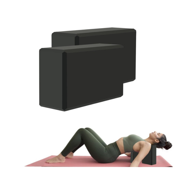 Блок для йоги Generation Fitness FF22E1 black (чорний), код: 523492-FS