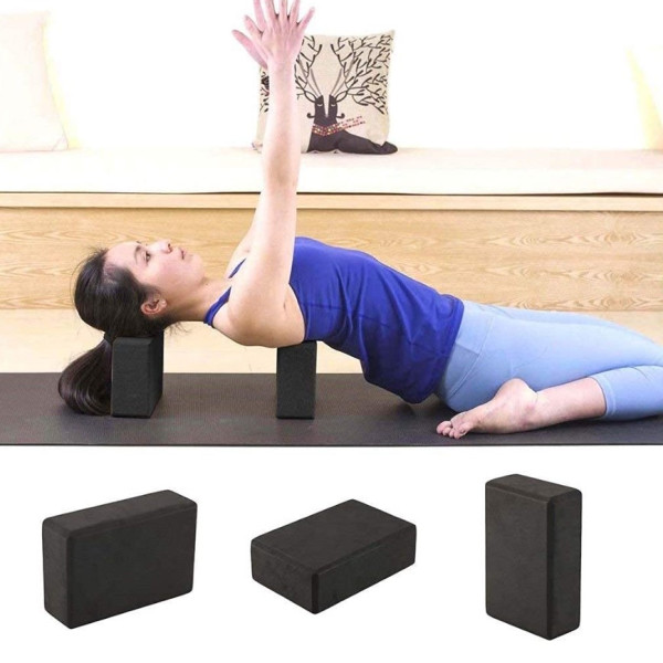 Блок для йоги Generation Fitness FF22E1 black (чорний), код: 523492-FS