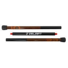 Бодібар 3-х секційний Bar Zelart 10кг, чорний-помаранчевий, код: FI-9994-10-S52