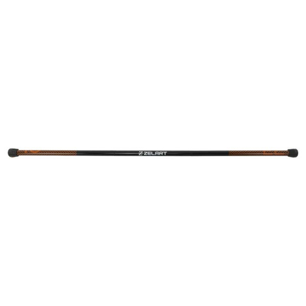 Бодібар 3-х секційний Bar Zelart 10кг, чорний-помаранчевий, код: FI-9994-10-S52
