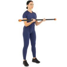Бодібар Body Bar LiveUp 4кг, чорний-червоний, код: LP8145-4