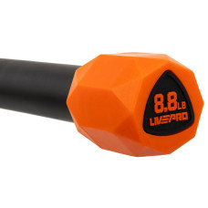 Бодібар Body Bar LiveUp 4кг, чорний-червоний, код: LP8145-4