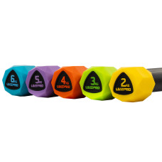 Бодібар Body Bar LiveUp 4кг, чорний-червоний, код: LP8145-4
