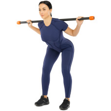 Бодібар Body Bar LiveUp 4кг, чорний-червоний, код: LP8145-4