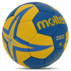 М'яч для гандболу Molten 2200 №1, синій-жовтий, код: H1X2200-BY-S52