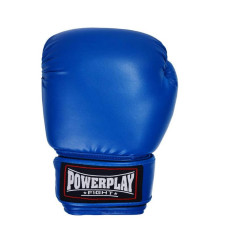 Боксерські рукавиці PowerPlay сині 18 унцій, код: PP_3004_18oz_Blue