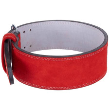 Пояс атлетичний шкіряний Zelart ширина 10см M, червоний, код: SB-165159_M-S52