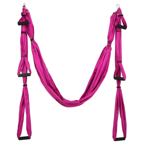 Гамак для йоги Zelart Antigravity Yoga темно-рожевий, код: FI-4775