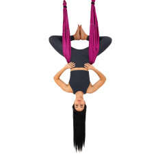 Гамак для йоги Zelart Antigravity Yoga темно-рожевий, код: FI-4775