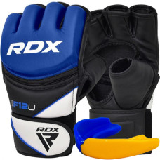 Рукавиці для ММА RDX Model GGRF M, чорний-синій, код: GGR-F12U-M