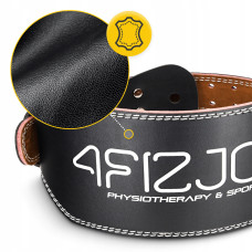 Пояс для важкої атлетики 4Fizjo шкіряний, розмір M, чорний, код: P-5905973404303
