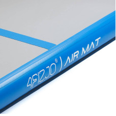 Мат гімнастичний надувний 4Fizjo Air Track Mat 3000x1000x150 cм, білий-синій, код: P-5907739311771