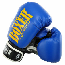 Боксерські рукавиці Boxer New 16 унцій, синій, код: 2022-N_16BL