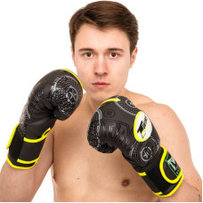 Рукавички боксерські Twins Mate 10 унцій, лимонний, код: TW50_10LG