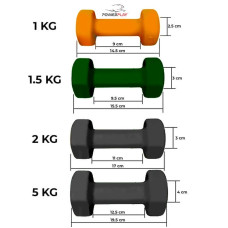 Гантелі вінілові PowerPlay Achilles 2х2 кг, чорні, код: PP_4125_2kg_2in