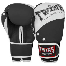 Боксерські рукавиці Twins PVC 14 унцій, чорний, код: BO-9476_14BK