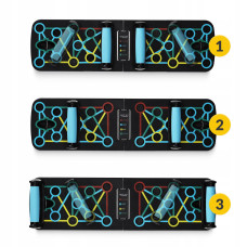 Опори (дошка) для віджимань зі змінним хватом 4Fizjo Push-up Board складна, код: P-5907739312785