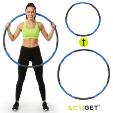 Обруч для талії Actiget (хулахуп) м'який, складний 88 см 1 кг Grey/Blue, код: ACT0133