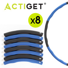 Обруч для талії Actiget (хулахуп) м'який, складний 88 см 1 кг Grey/Blue, код: ACT0133